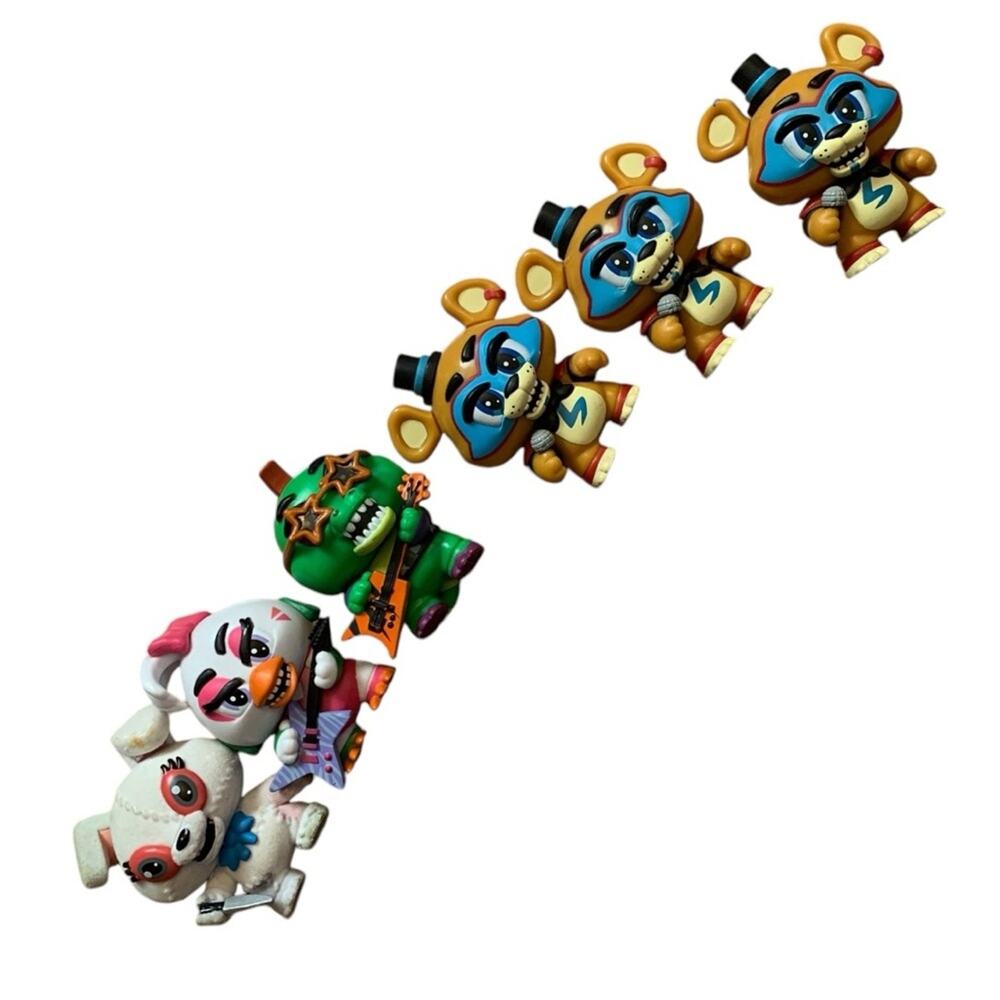 five nights at Freddy's lot of 6 2in figurines